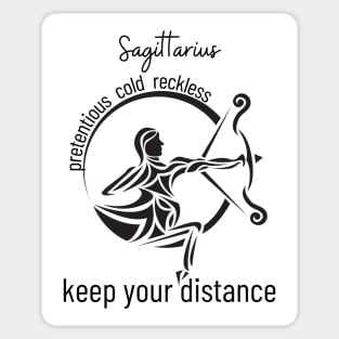 Funny Zodiac - Sagittarius Sticker